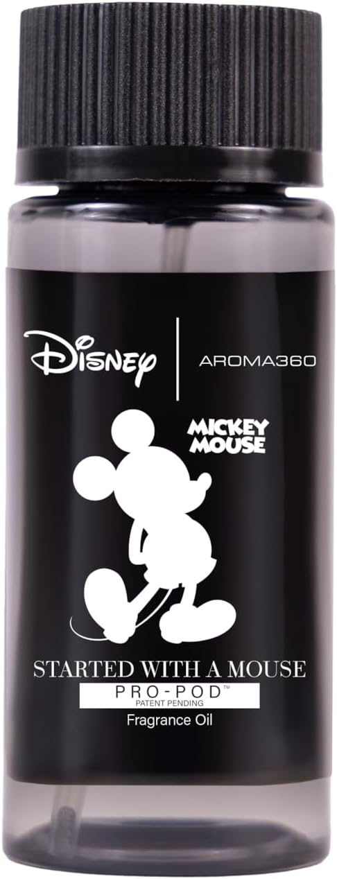 Aroma360 | Disney Pro- Pod | Mickey & Friends - Started with A Mouse Fragrance Oil | Luxury Essential Oil Diffuser | Aromatherapy Scent Diffuser Oil | Lemon, Bergamot and Ocean 1.7 fl oz, 50 mL