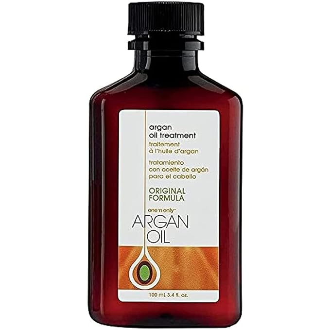 One 'n Only Argan Oil Hair Treatment - Hair Oil Smoothes and Strengthens Dry Damaged Hair, Eliminates Frizz, Creates Brilliant Shines, Non-Greasy Formula, 3.4 Fl. Oz