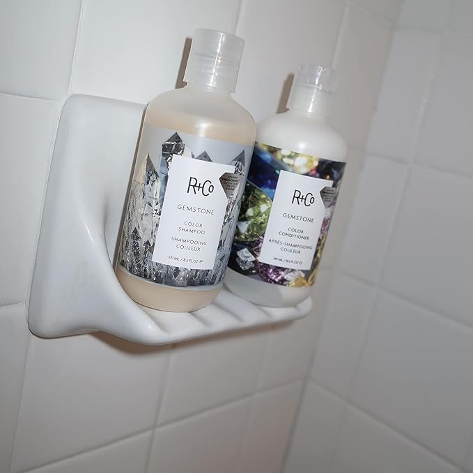 R+Co Gemstone Color Shampoo & Conditioner Set + Deluxe Sample (0.5oz) | Protects Color, Repairs & Nourishes | Vegan + Cruelty-Free | 8.5oz (Pack of 2)