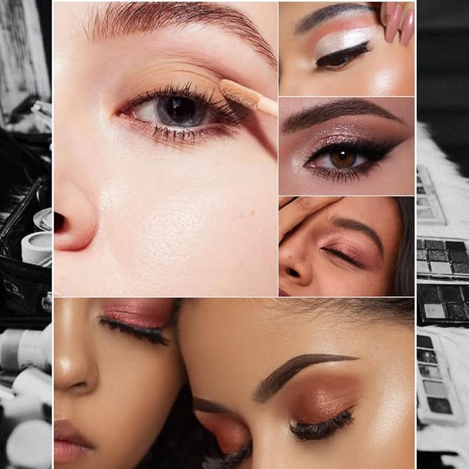 Liquid Glitter Eyeshadow Shining Eye Shadow Makeup Shimmer Long Lasting Quick-Drying (Gold)