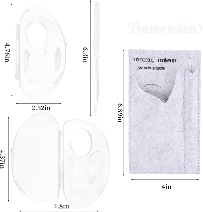 Framendino, 2 Set 3 in 1 Handheld Makeup