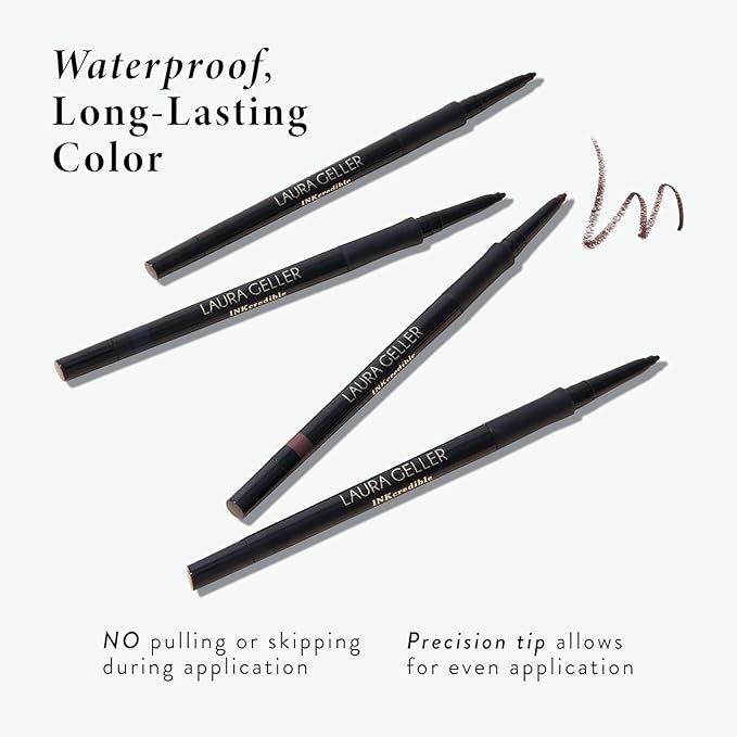 LAURA GELLER NEW YORK INKcredible Gel Eyeliner - Olive My Love - Waterproof Smudge-proof Eyeliner Pencil - Built in Sharpener
