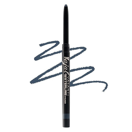 VASANTI Kajal Waterline Eyeliner Pencil - Long-lasting, Waterproof, Smudge-proof, Safe for Sensitive Eyes, Waterline Eye Liner - Opthalmologist Approved and Tested (Slate Grey)
