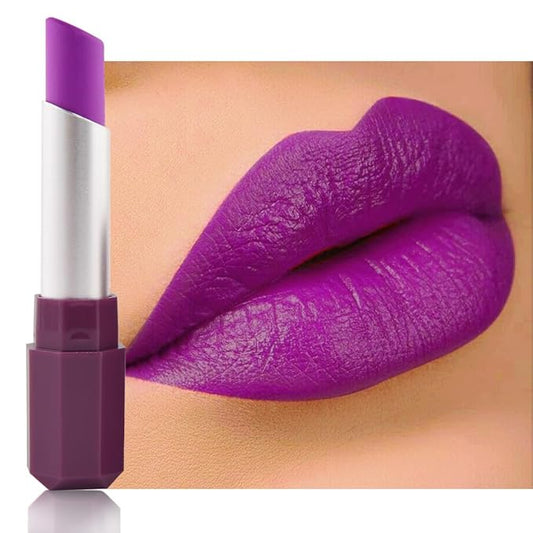 Purple Matte Lipsticks Lip Stain for Women - Pigmented Lip Crayon & Face Paint Stick for Everyday Halloween Birthday Party Wear, Younger-Looking Lip Makeup, Lápiz labial morado para mujer 13