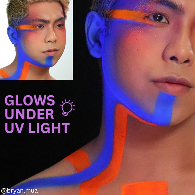 Mehron Makeup Liquid Makeup | Face Paint and Body Paint Perfect for Halloween, Cosplay I Air Brush Compatible 4.5 oz (133 ml) (Glow Orange)