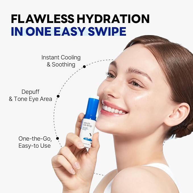 ROUND LAB Birch Juice Moisturizing Glow Eye Balm Stick + Birch Juice Moisturizing Cleanser, Hydrating Multi Balm, soothing, Low pH, Gel Type Cleanser, Korean Skincare