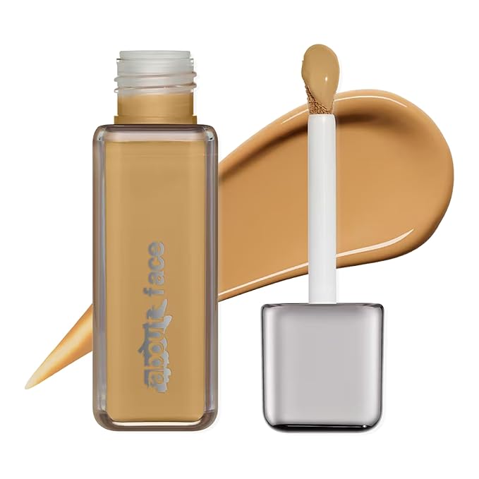 about-face THE PERFORMER Skin-Focused Foundation M2Olive – Medium Coverage, Long-Wear, Breathable & Buildable Base – Clean, Vegan, Hydrating Formula with Blue Agave & Chlorella – 1.08oz