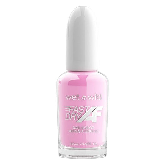 wet n wild Fast Dry AF Nail Polish, Quick 40 Second Dry Time, Long Lasting High-Shine - Cotton Candy