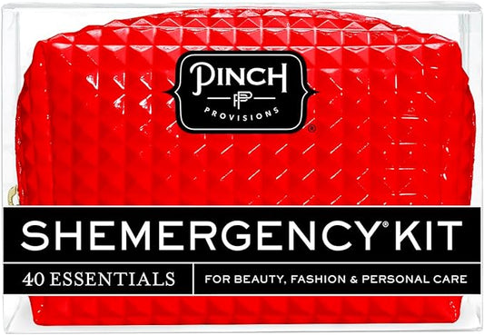 Pinch Provisions Shemergency Kit for Her, 40 Emergency Essential Items, Compact, Multi-Functional Pouch, Gift for Women, Birthday, Bachelorette Parties, and More!
