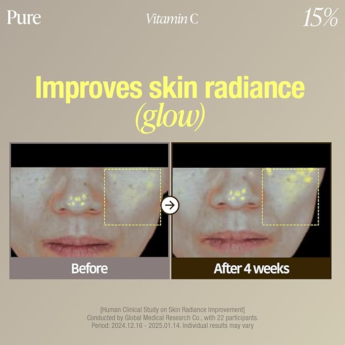 GOODAL Green Tangerine Vita C 15 Ampoule, Korean Skin Care, Vitamin C Serum, Hydrating Daily Facial Care for Fine Lines, Dull Skin, K Beauty, 16g/0.56 Oz