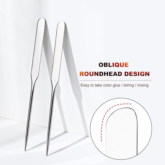 Professional Stainless Steel Makeup Palettes Makeup Spatula set,