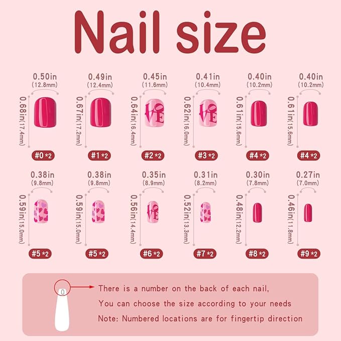 Yivaiks Square Press on Nail Short Fake Nails With Glue on Acrylic Nails for Women Stick on Nails Artificial Nails Press ons Short Nails Kit 24pcs