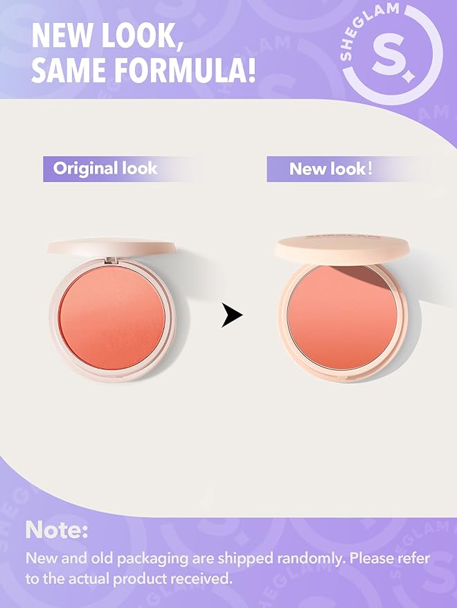 SHEGLAM Divine Flush Matte Blush Powder - Highly Pigmented, Non-Fading, Long Lasting, Lightweight, Natural Face Makeup - Tangerine
