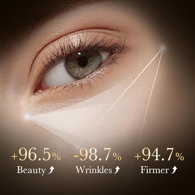 24K Gold Hyaluronic Acid Anti-Aging Multi-Effects Eye Cream - For Dark Circles & Fine Lines - With Hyaluronic Acid & Ingredient Gold, 1.4 Oz