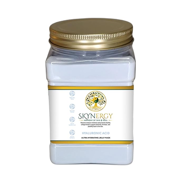 Hyaluronic Acid Jelly Mask - Professional Grade HydroGlo facials professional Peel Off Face Mask for Skin Hydration, Radiance, Reduced Fine Lines, and Pigmentation | 30 fl oz