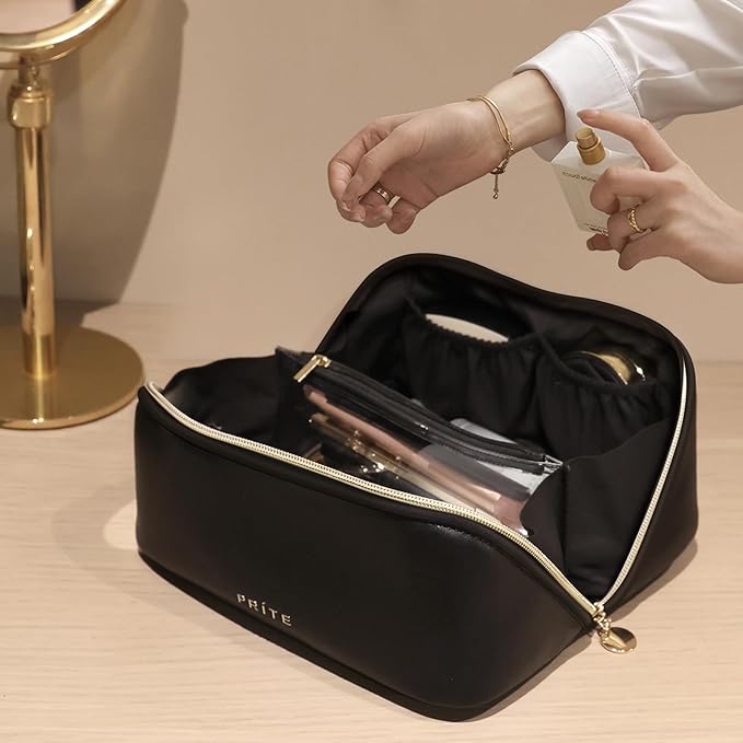 Prite travel cosmetic bag makeup