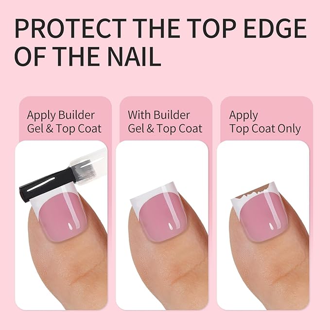 Vansiho 600 pcs French Tip Toe Nail Tips Press on, Pink White French Tips Toenail Press on Square for Women, Soft Gel Fake Toe Nails, Acrylic Nails Soak off Toe Nail Home DIY 15 Sizes