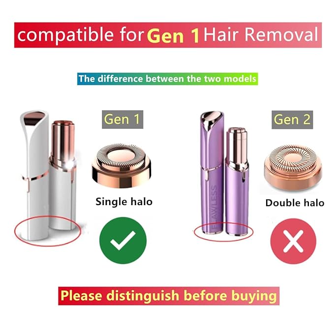 For Flawless Hair Remover 8pcs Replacement Heads Count Replacing Blades Cleaning(8PCS, GEN 1)