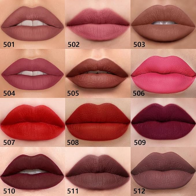 Light Purple Lip Liner Pencil, Smooth Matte Lipstick Crayon with Lip Pencil Sharpener for Women, Velvet Smudge Proof Smudgeproof Waterproof No Transfer Makeup Forever Lipliner 504#