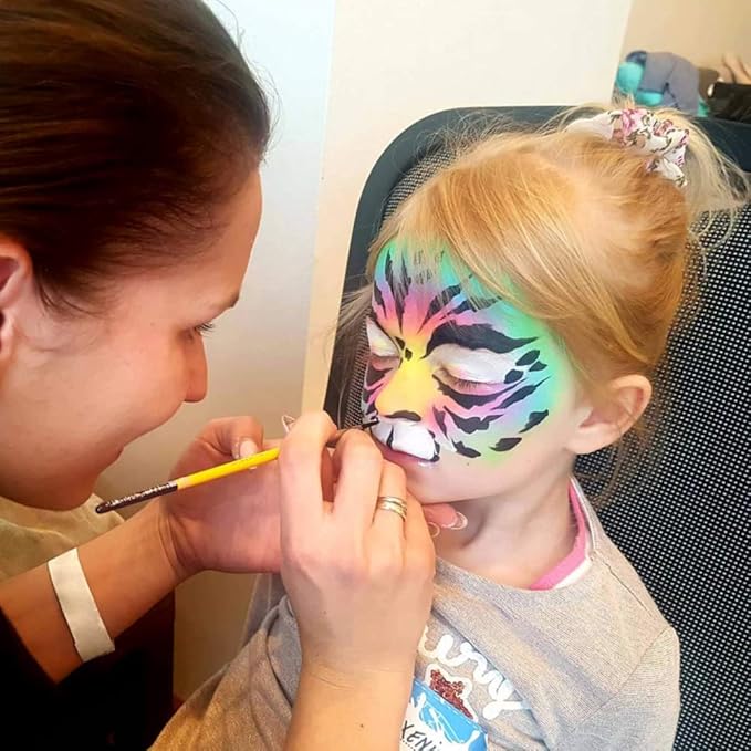 UCANBE Face Body Paint Oil, Professional 15 Colors FX Makeup Palette- Non Toxic Hypoallergenic Safe Facepaint for Halloween, Cosplay Costumes, Parties and Festivals