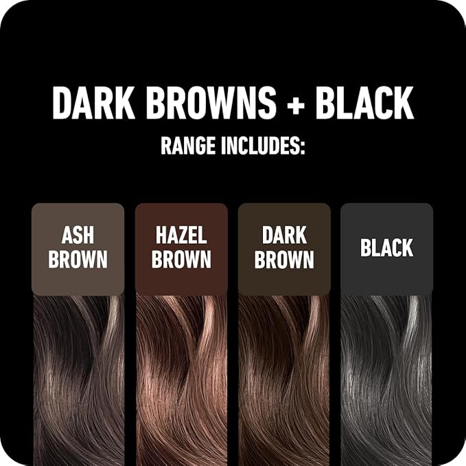 BOLDIFY Hairline Powder Color Sample Kit - Root Touch Up Hair Color for Gray Coverage - Bald Spot Concealing Hair Powder for Women & Men - 24-Hour Stain-Proof - Dark Browns + Black