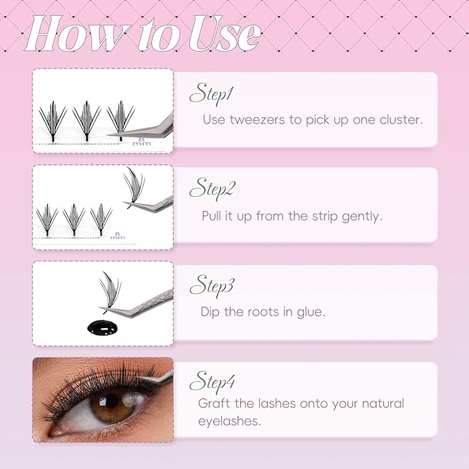 Premade Lash Fans Natural Anime Lashes 0.07 C Curl Manga Lashes Soft Black Eyelash Extensions for Professional Salon Use by FADLASH (0.07-C-8-14mm)