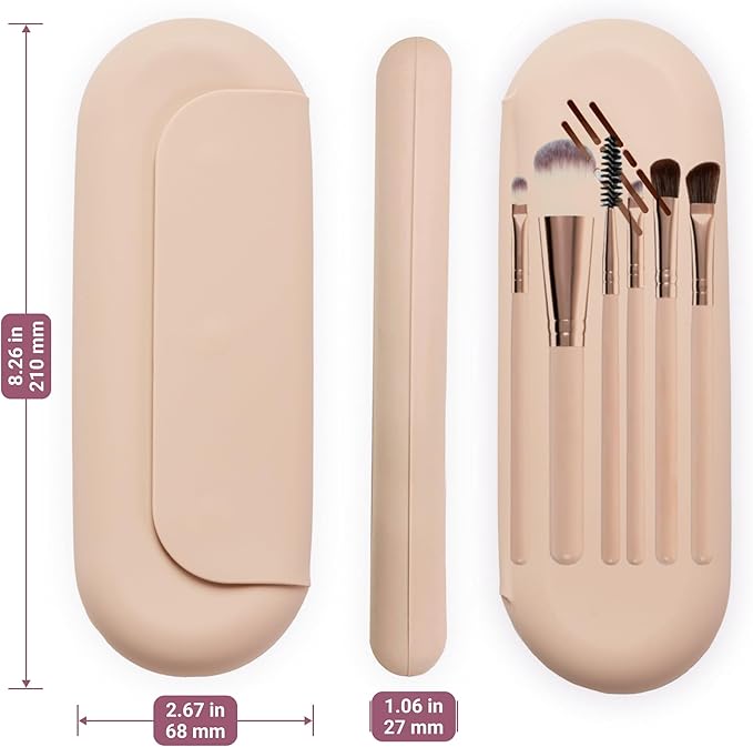 Silicone makeup brush holder, travel