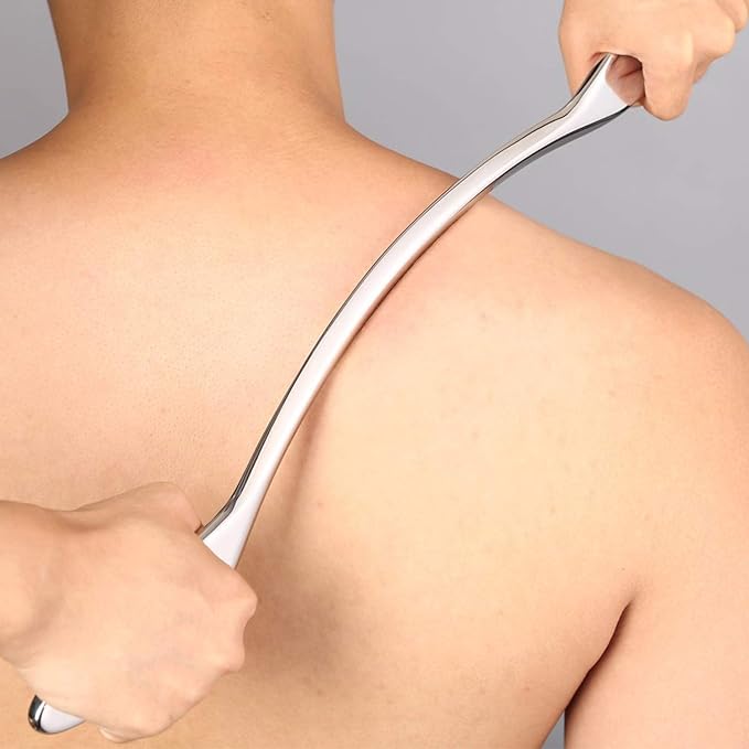 STICKON Stainless Steel Gua Sha Scraping Massage Tool IASTM Tools Great Soft Tissue Mobilization Tool (M Shape)