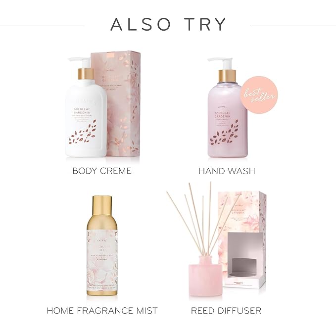 Thymes Hand Crème - Deeply Moisturizing Hand Cream with Light Floral Scent for Women (Goldleaf Gardenia, 3 oz)