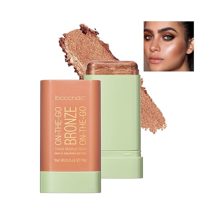 Cream Contour Stick,Bronzer Contouring Stick Facial Cream Highlight 03-Rich Glow