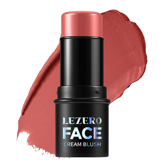 Blush Stick, Multi-use Blush Stick for Cheeks, Eyes, Lips, Silky Creamy Face Stick for Old Women & Mature Skin, Blendable and Buildable Color, Long Lasting Waterproof Non-greasy Formula (#21, Blush)