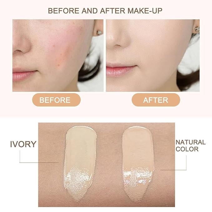 Linasi Clear Cover Beauty Cream - Air Cushion CC Cream, Moisturizing Concealer, Long Lasting Makeup