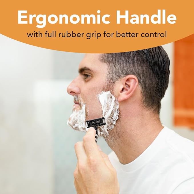 BIC Flex 5 Disposable Razors for Men, Sensitive Skin Razor For a Smooth, Comfortable and Close Shave, 4 Piece Razor Set