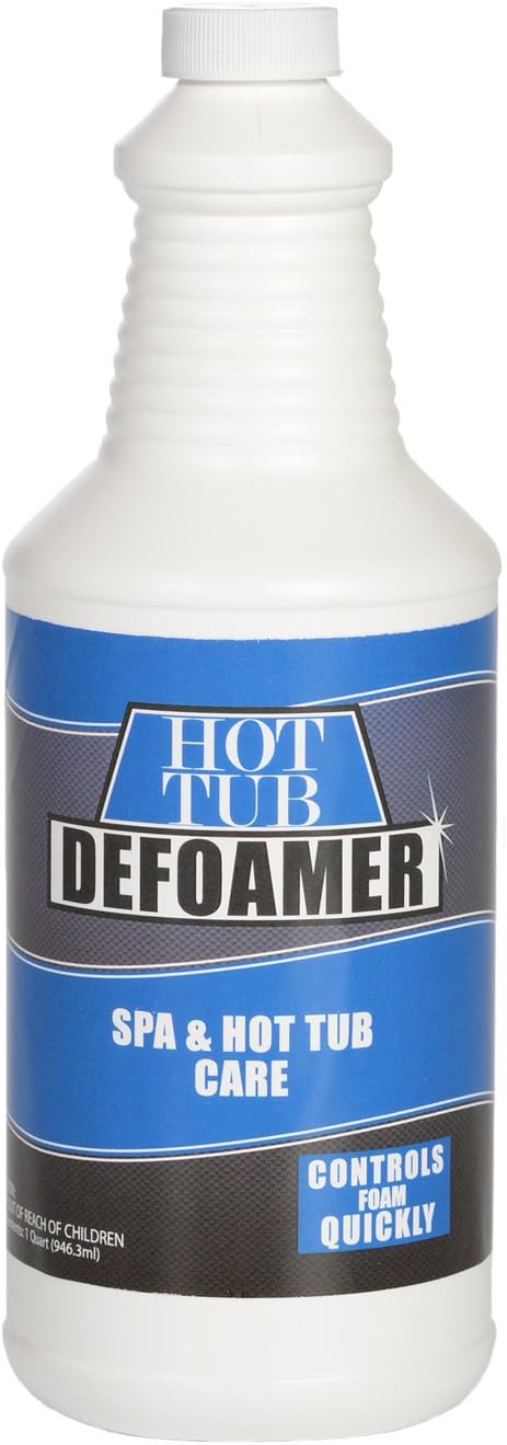 Spa & Hot Tub Defoamer - Quart - Quickly Removes Foam Without The Use of Harsh Chemicals, Eco-Friendly Safe Silicone Emulsion Formula - Concentrate