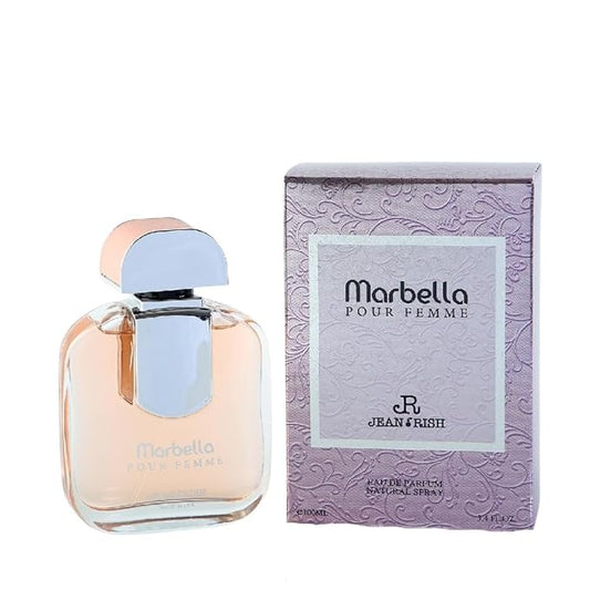 Jean Rish Marbella Eau De Parfum - Perfume for Women (3.4 Fl Oz / 100ml) with Jasmine, Vanilla & Black Currant Notes - Long Lasting and Luxury Fragrance