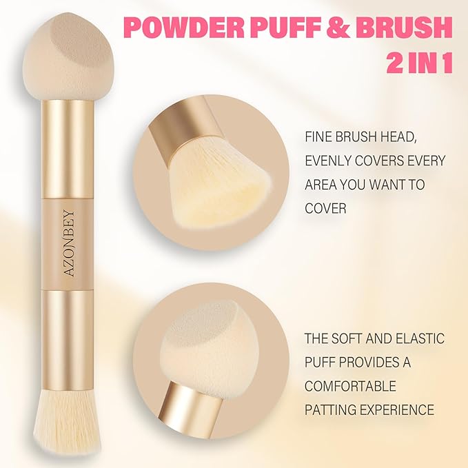 Root Touch Up Sets,Hairline Powder for Women Cover Up- Hairline Concealer for Thin and Thinning Hair, Water & Sweat Resistant,Contain Azonbey Makeup Brush (Gray, Med-Makeup Brush)