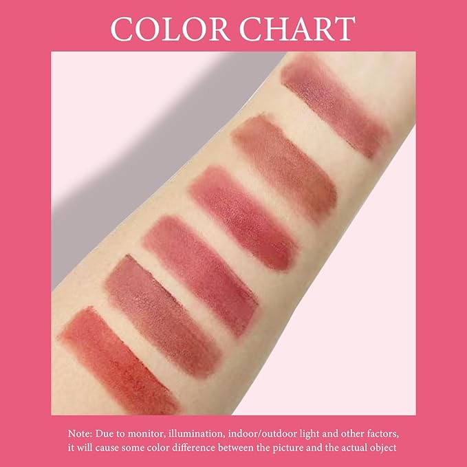 Makeup Set for Women, Lipstick Gift Box Set Include 6Pcs Matte Liquid Lipstick and a Butterfly Necklace, Easy to Match with Different Makeup looks, Christmas Makeup Set Gift for Girls-01