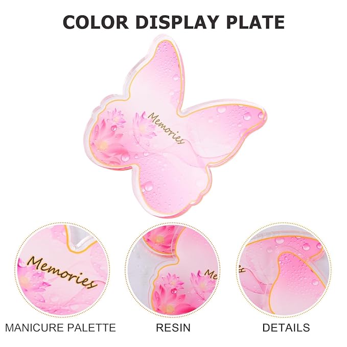 Resin Nail Art Palette: 2PCS Nail Art Palette
