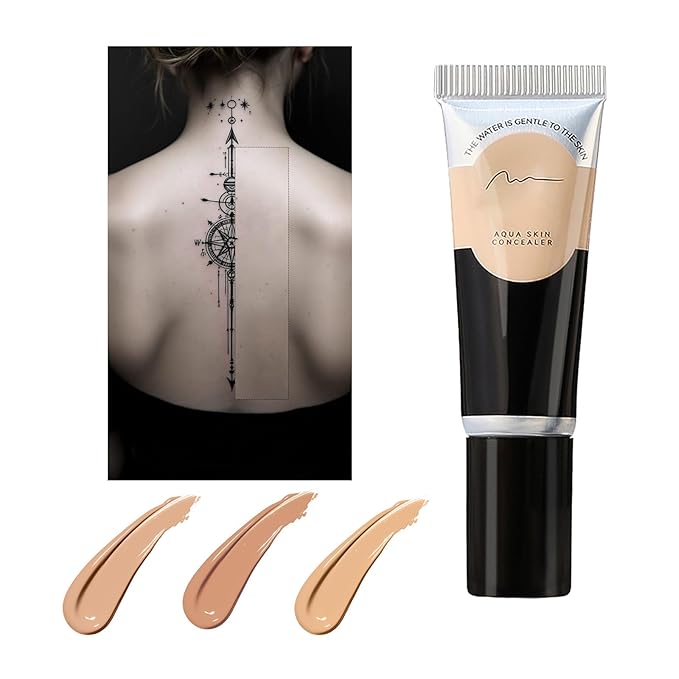 Tattoo Cover Up Makeup,Waterproof,Makeup Cover Up,Leg,Body,Waterproof No transfer,Coverage Perfector,Concealer,Tattoo Concealer(01 Natural)