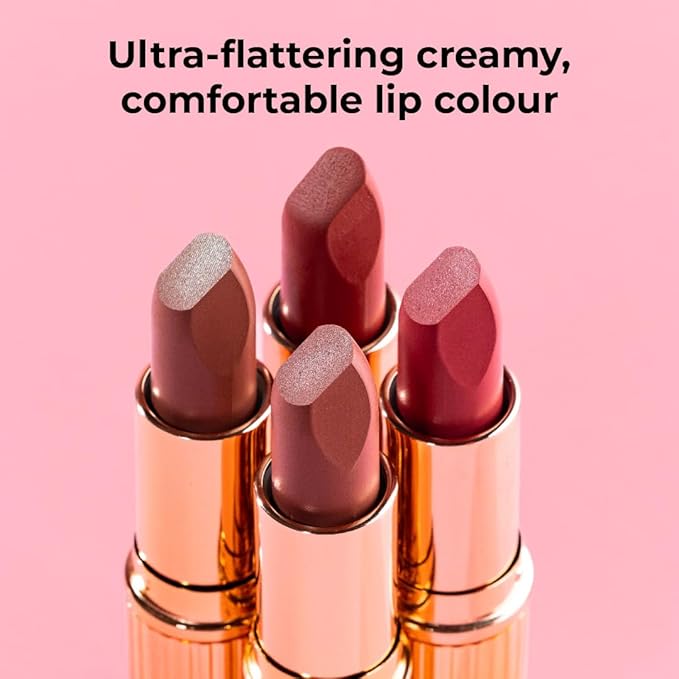 MCoBeauty - Crème Matte Luxe Lipstick - Long Lasting Hydrating Soft Matte Lipstick with Square-Tip Bullet - Cheeky Chat, Nude Pink Shade - 3.5g - Lip Makeup