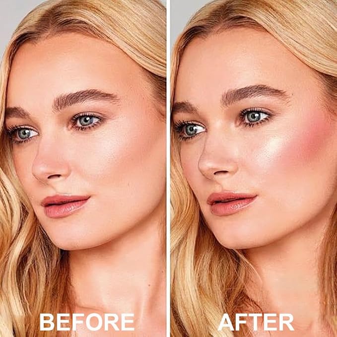 Blush Stick, Multi-use Blush Stick for Cheeks, Eyes, Lips, Silky Creamy Face Stick for Old Women & Mature Skin, Blendable and Buildable Color, Long Lasting Waterproof Non-greasy Formula (#19, Blush)