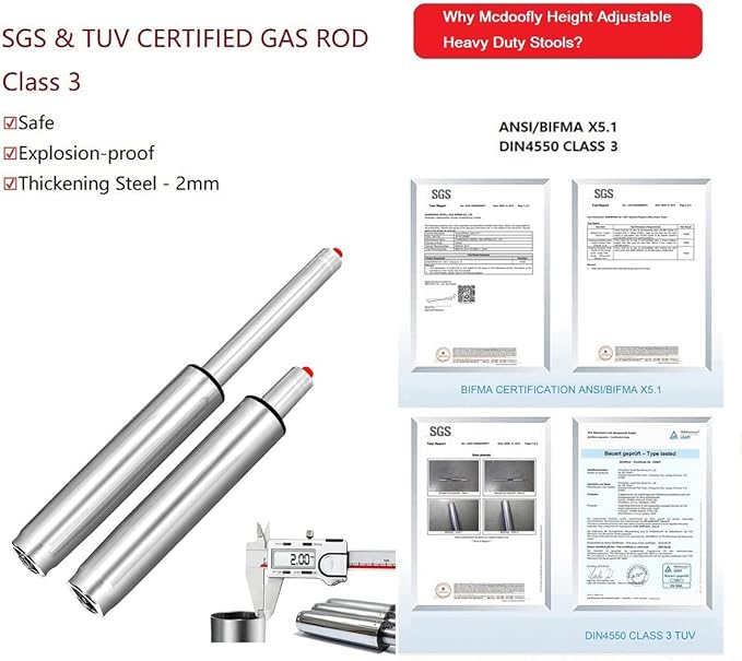 Adjustable Heavy Duty Stool - Rolling Stools with Locking Caster Wheels - Swivel Stools Backless Chair for Home Kitchen Office Shop Tattoo Lash Tech Pedicure (Camel, Height 22 to 30 in)