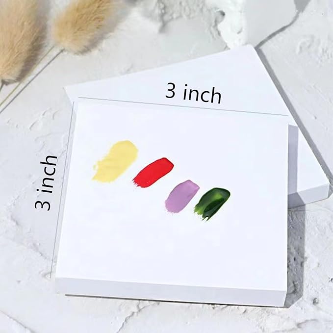 100 Sheets Disposable Nail Polish Palette Paper Nail Art Mixing Palette Papers Portable Waterproof Nail Art Makeup Palette Nail Gel Mixing Tool with Nail Palette Stirring Rod (100pcs)