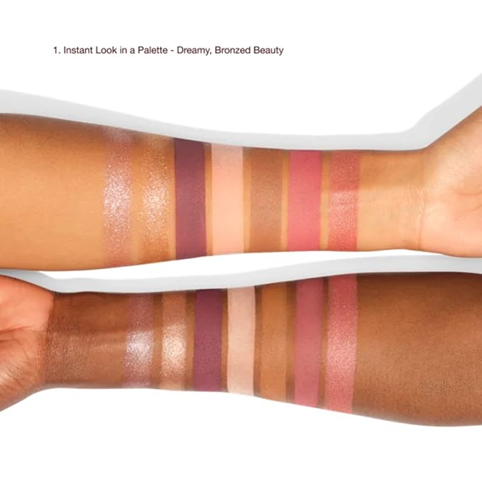 Charlotte Tilbury Instant Look in a Palette - Powder Face Makeup for Eyes & Cheeks - Powder Bronzer, Highlighter & Blush for the Perfect Summer-Fresh Glow - Dreamy, Bronzed Beauty