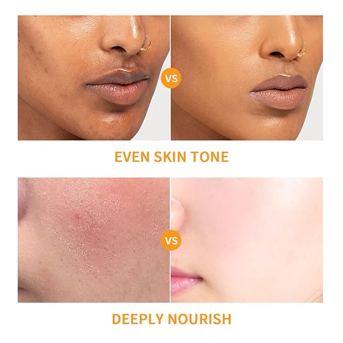 6PCS Hydrating Skin Care Set with Vitamin C,Face Care Kit Includes Serum,Face Cream,Eye Cream,Toner,Sunscreen,Cleanser,Face Care Set for Women,Unique Gift