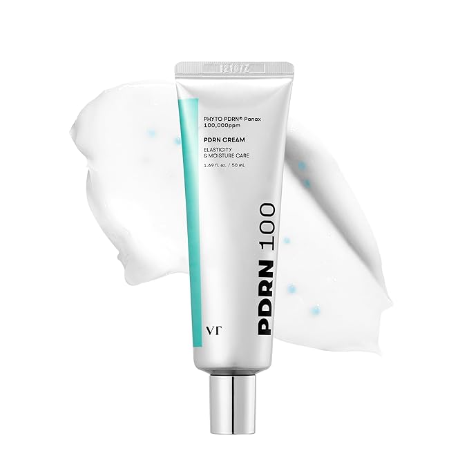 VT COSMETICS PDRN Cream 100, Nourishing & Restorative Moisturizer with 100,000 ppm Vegan PDRN, Lightweight Hydrating Cream for Glowy Glass Skin, Korean Skincare