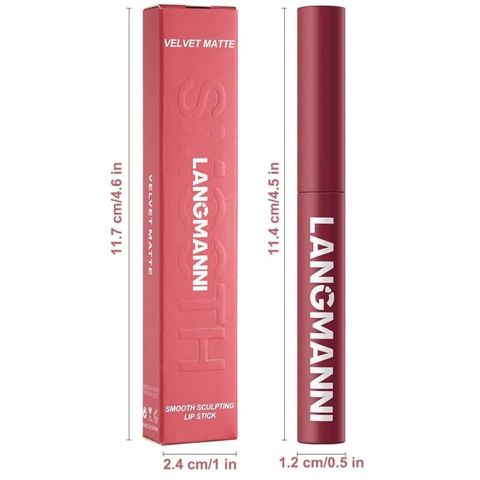 Matte Lipstick for Women Lipstick Matte Set with Retractable and Long-Lasting Pigmented Lip Sticks for Smoothly Lip Makeup (8 Pcs)