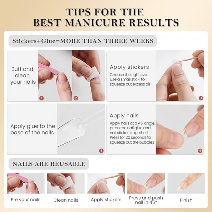 evpct Sea Blue Short Almond Glossy Press on Nails for Women Gift, Glossy Sea Blue Fake Nail with Nail Glue Manicure Kit, Soft Gel Full Cover Reusable Stick on Glue on Acrylic False Nails Perfectly Fit