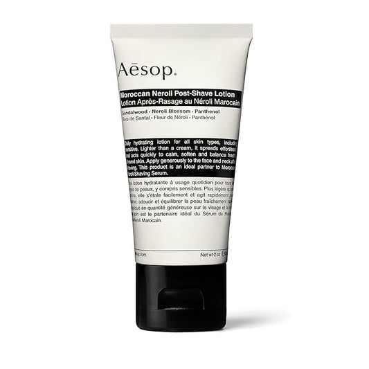 Aesop Moroccan Neroli Post Shave Lotion | Unisex Daily Hydrating Lotion Boosted With Botanical Oils | Balance Skin While Reducing Irritation and Aggravation | 2oz / 60mL