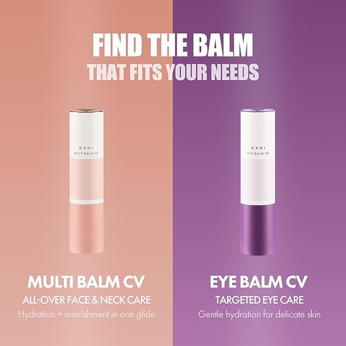 KAHI Multi Balm CV - All-in-One Age-Defying Balm Stick with Beluga Caviar Oil - 48HR-Hydrating Moisturizer for Under Eye, Cheeks, Neck, Lips - Luxury Korean Skincare (9g, 0.31 oz)